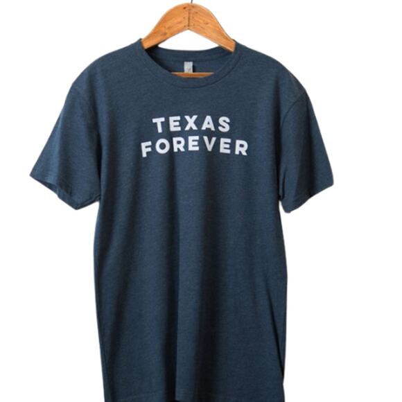 Next Level "Texas  Forever" Unisex T Shirt in Blue Size Large - Picture 2 of 2